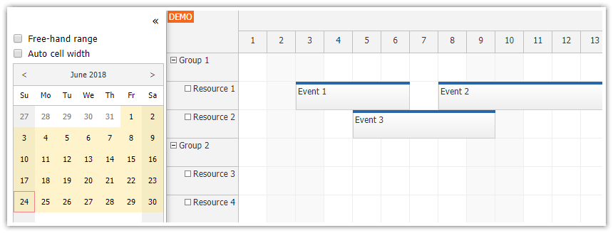 Angular Scheduler: Date Navigation | DayPilot Code