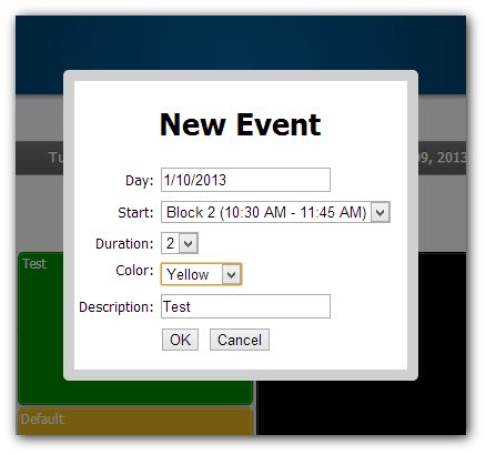 timetable asp