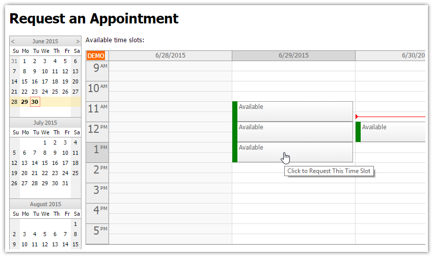 Doctor Appointment Scheduling (C, SQL Server