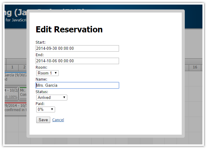 HTML5 Hotel Room Booking (JavaScript/PHP/MySQL)  DayPilot 